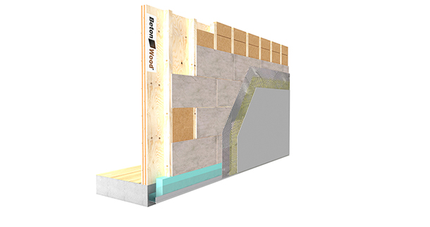 Pannelli Isolanti per cappotto esterno in BetonWood e FiberTherm dry su legno