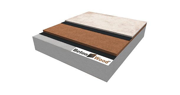 Isolamento attivo per pavimento in fibra di legno FiberTherm Base e cementolegno BetonWood